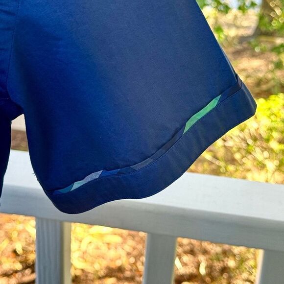 Stone Rose Navy Short Sleeve Shirt. Size 2/ US Small. - Picture 3 of 9